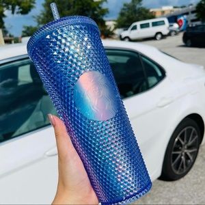 Rare Starbucks Blue  Purple Ray Studded